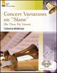 Concert Variations on SLANE Handbell sheet music cover